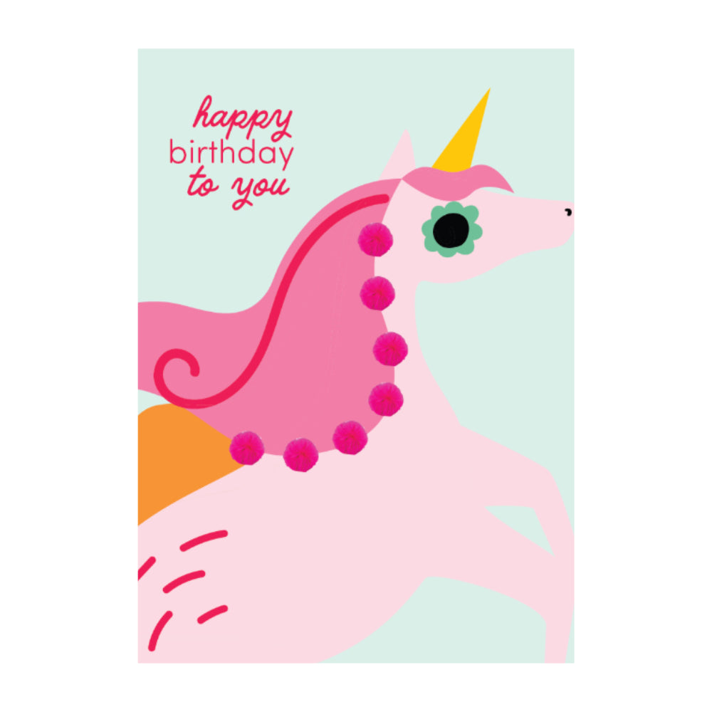 Premium Greeting Card SUMMER SPRINGS -  Unicorn